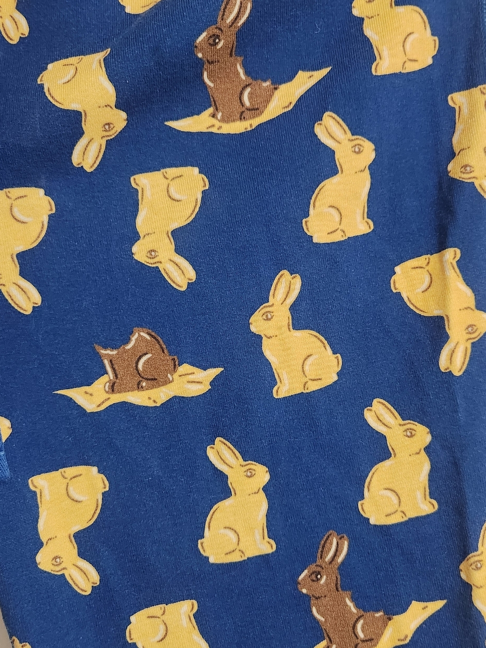 Hanna Andersson Blue Bunny-Print Pajama Bottom 100% Cotton - Picture 2 of 6